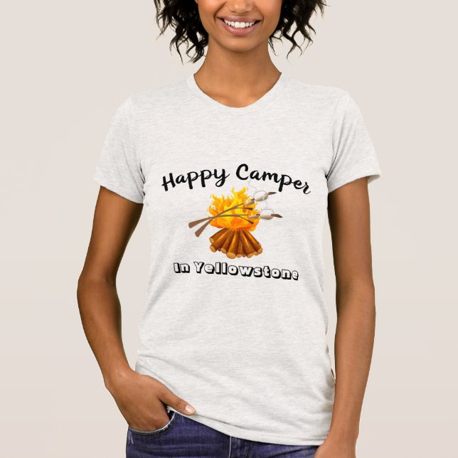 Women's T-Shirt-Happy Camper T-Shirt (Front)