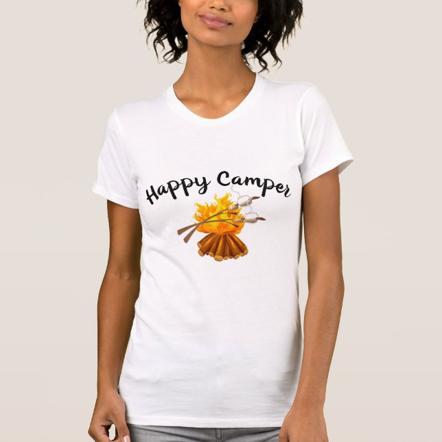 Women's T-Shirt-Happy Camper T-Shirt (Front)