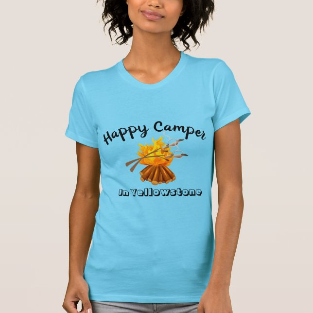 Women's T-Shirt-Happy Camper T-Shirt (Front)