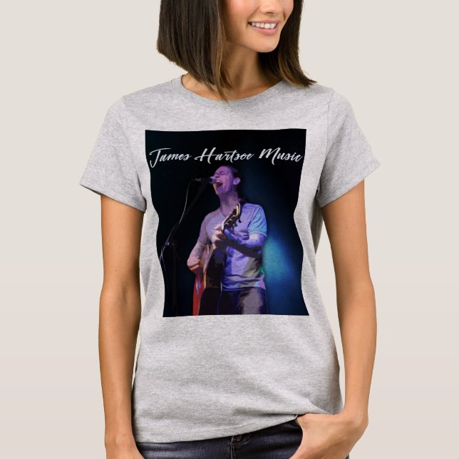 Women's T-shirt - James Hartsoe Music singing (Front)