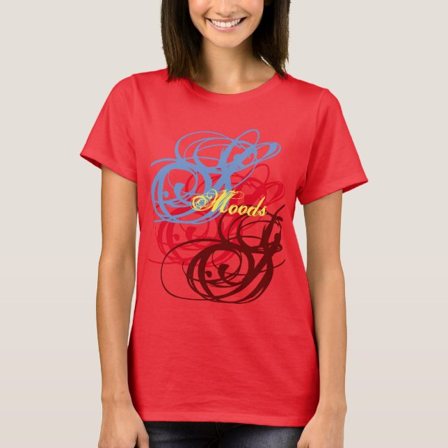 women's t shirt moods design (Front)