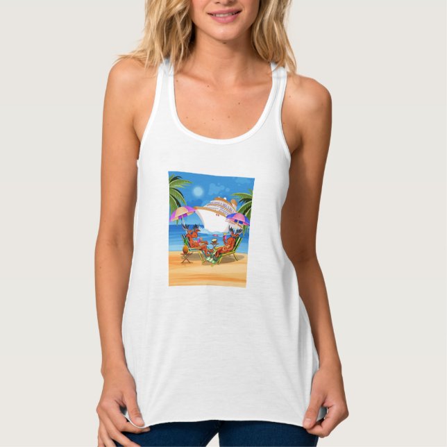 Women's T-Shirt Moose Cruise 2025 Tank Top (Front)