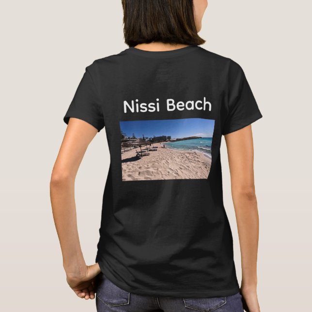 Women's T-Shirt (Nissi Beach, Ayia Napa) (Back)