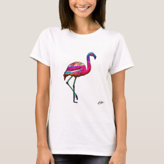 Women's T-Shirt of an abstract flamingo