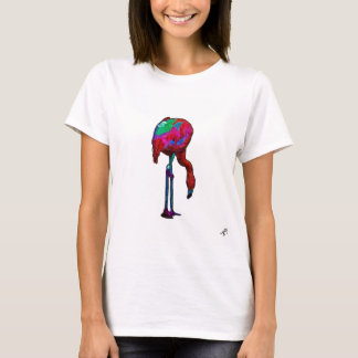 Women's T-Shirt of an abstract flamingo