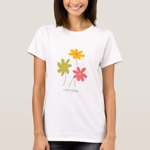 Womens T_shirt Small Flowers