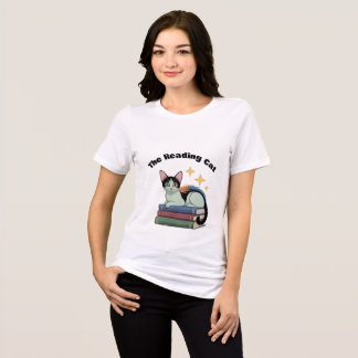 Women's T-shirt - The Reading Cat Tri-Blend Shirt