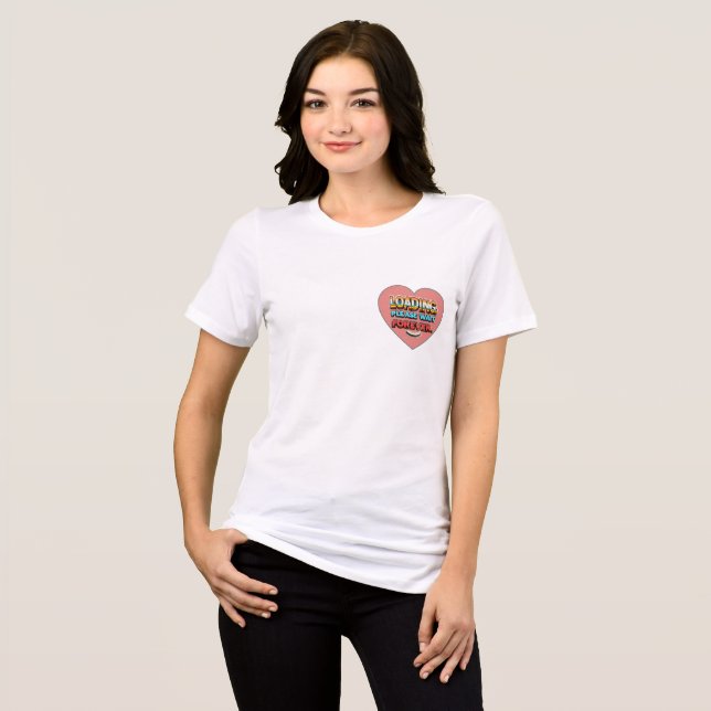 Women's T-shirt with a funny inscription Tri-Blend Shirt (Front Full)