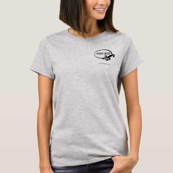 Women's T-shirt With Custom Company Logo by MISOOK at Zazzle