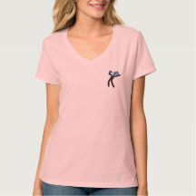 Women's T-Shirt With Small Drunken Knight