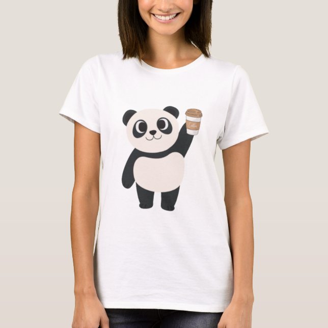 Women's T-Shirts Cute Panda (Front)