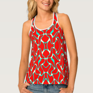 Women's Tank Top, A trendy red classic design