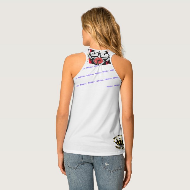 Women's Tank Top All Mighty She Fly W/Crown (Back Full)