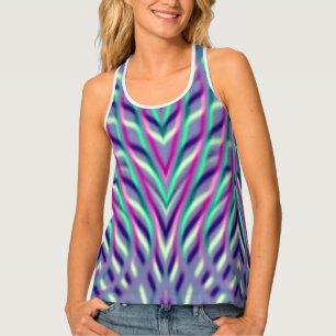 Women's Tank Top, An unique embossing art design