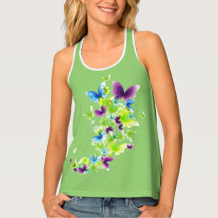 Womens Tank Top-Butterflies