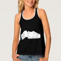 Women's Tank Top Flying Shoe