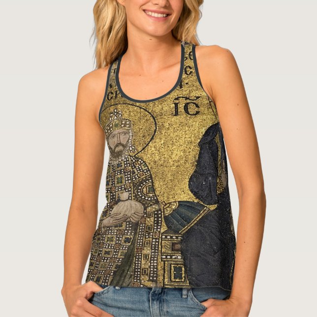 Women's Tank Top jesus mosaic in hagia sophia (Front)