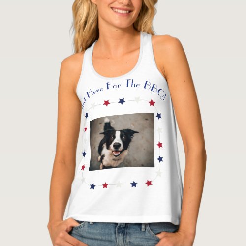 Womens Tank Top _ Just Here For The BBQ