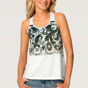 Womens Tank Top-Lace