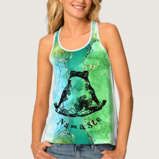 Women's Tank Top, Namaste, Frog