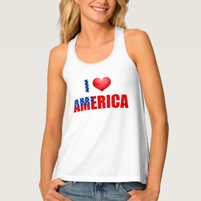 Womens Tank Top-Patriotic (Front)