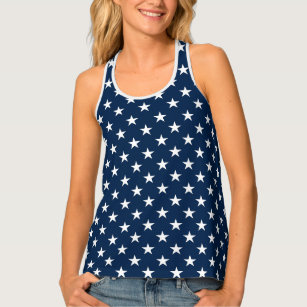 MAXIMGR Surprise Im Drunk Tank Top American Flag Stars Print Tank Women Sleeveless Tank Shirt 4th of July Patriotic Tank Top
