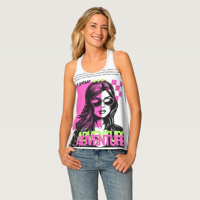 Women's Tank Top- Ride free (Front Full)