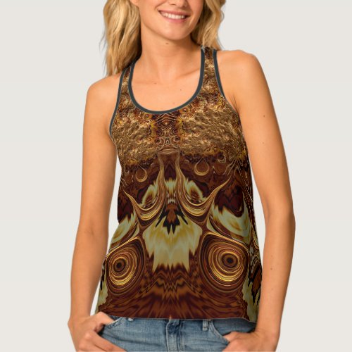 Womens Tank Top Shades of Brown