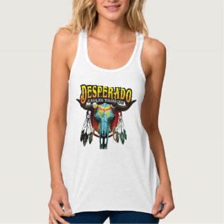Womens Tank Top Skull Front Only