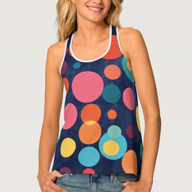 Women's Tank Top small abstract pattern (Front)