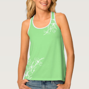 Womens Tank Top-Tropical Flowers