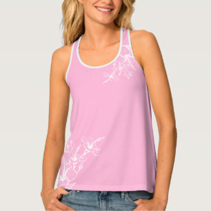 Womens Tank Top-Tropical Flowers