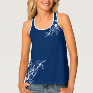 Womens Tank Top-Tropical Flowers