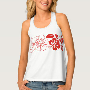 Womens Tank Top-Tropical Flowers