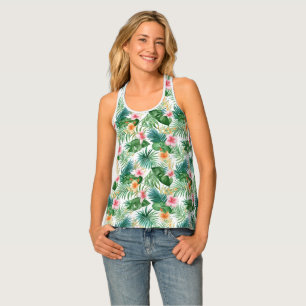 Women's Tank Top Tropical Print