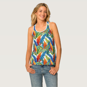 Women's Tank Top Tropical Print