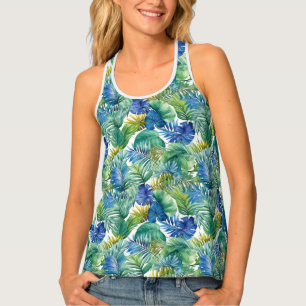 Women's Tank Top Tropical Print