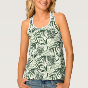Women's Tank Top Tropical Print
