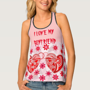 Women's Tank Top with HEARTS