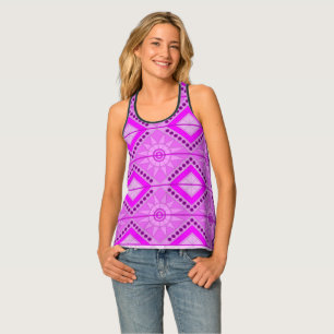 Women's Tank Top with lovely purple art
