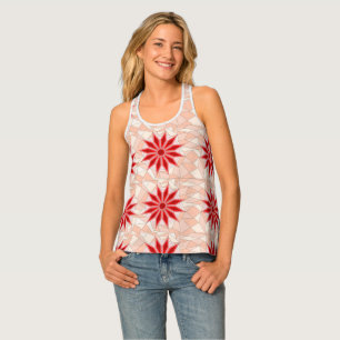 Women's Tank Top with warm red