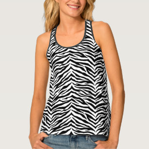 Womens Tank Top-Zebra