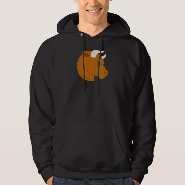 Womens Taurus Astrology Horoscope Women Teens Hoodie (Front)