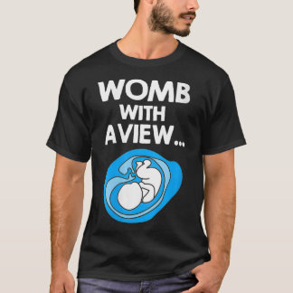 Womens Team Boy Gender Reveal Womb With A View VNe T-Shirt
