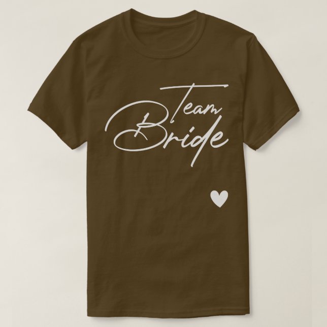 Womens Team Bride Bachelorette Party Bridal Weddin T-Shirt (Design Front)