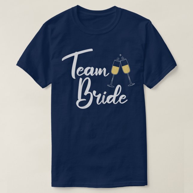 Womens Team Bride Bachelorette Party T-Shirt (Design Front)