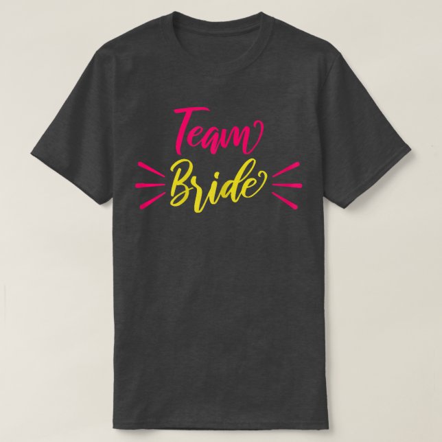 Womens Team Bride Fun  T-Shirt (Design Front)