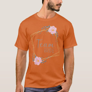 Womens Team Bride Stag Night Rose Blue Bride T-Shirt