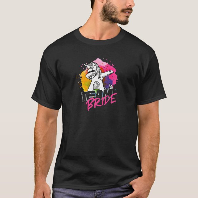 Womens Team Bride  Women Bachelorette Hen Night Pa T-Shirt (Front)