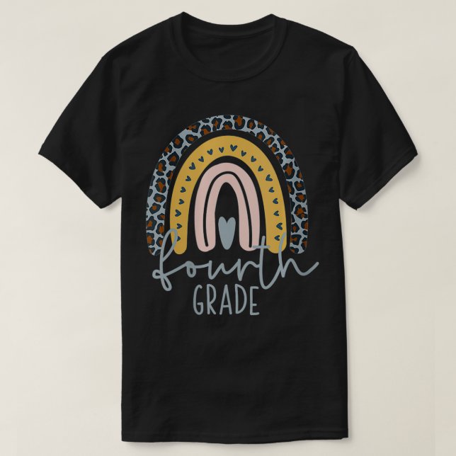 Womens Team Fourth Gr Teacher 4th Grade VNeck  T-Shirt (Design Front)